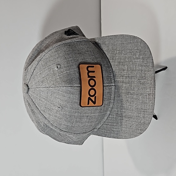 Branded Bills Heather Grey Zoom Snapback Hat Brown NWOT - Picture 1 of 8